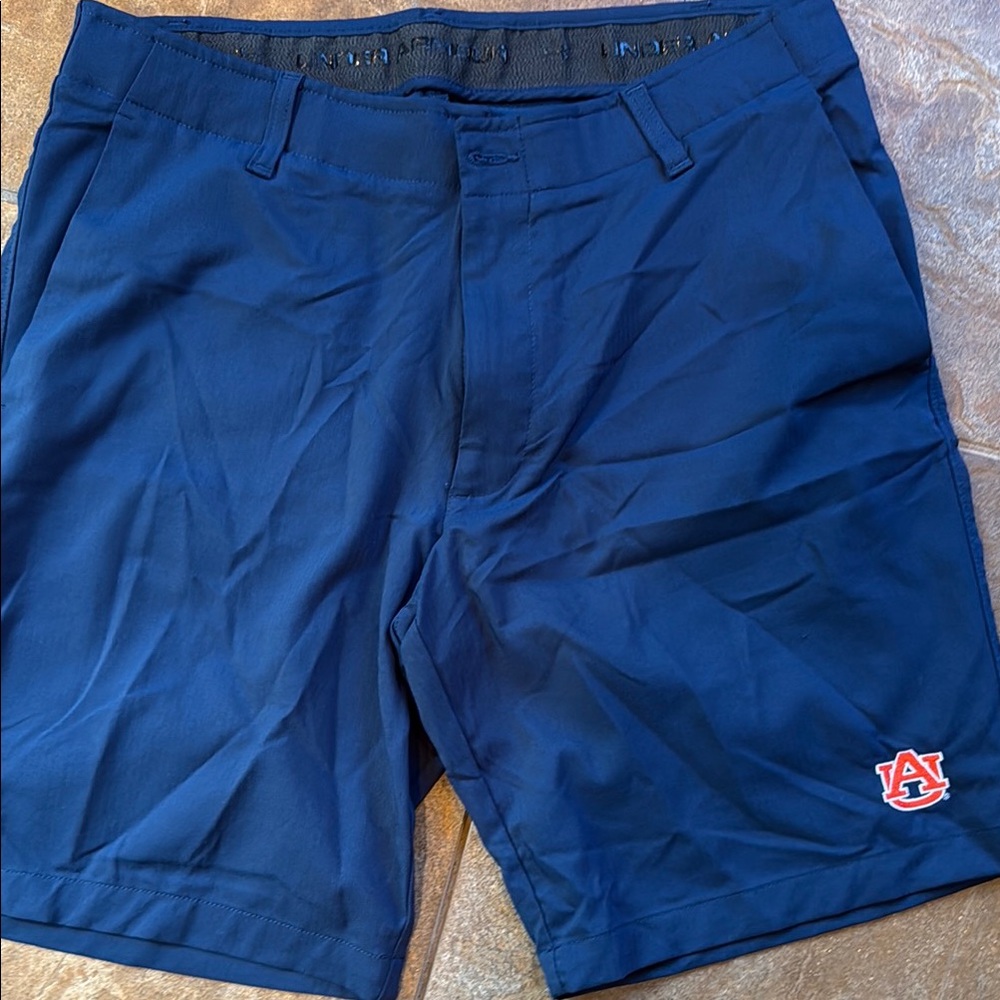 Auburn university tigers Under Armour Blue Flat Front Shorts Lightweight Design.